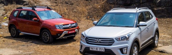 Hyundai Creta против Renault Duster: дуэль титанов