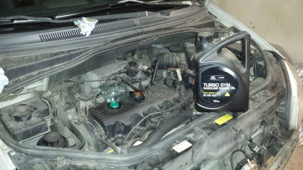 Какое масло заливать в двигатель Hyundai Getz?