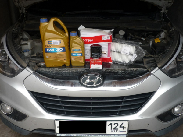 Какое масло следует заливать в двигатель Hyundai Ix35?
